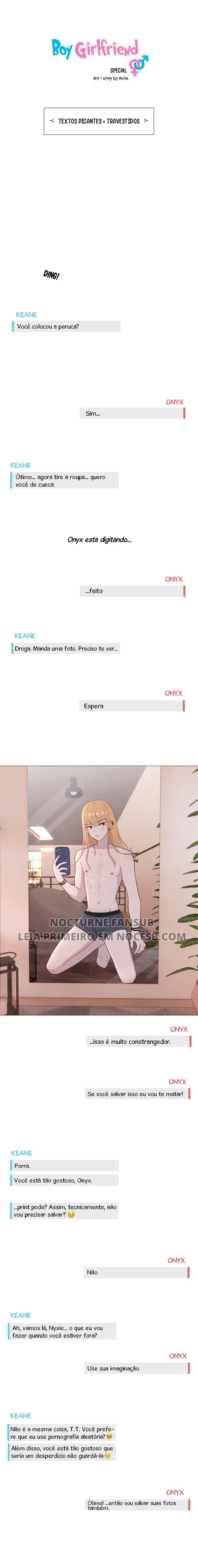 Boy Girlfriend – Capítulo Extra 03 – Horny texts + Crossdressing Yaoi – Página 2