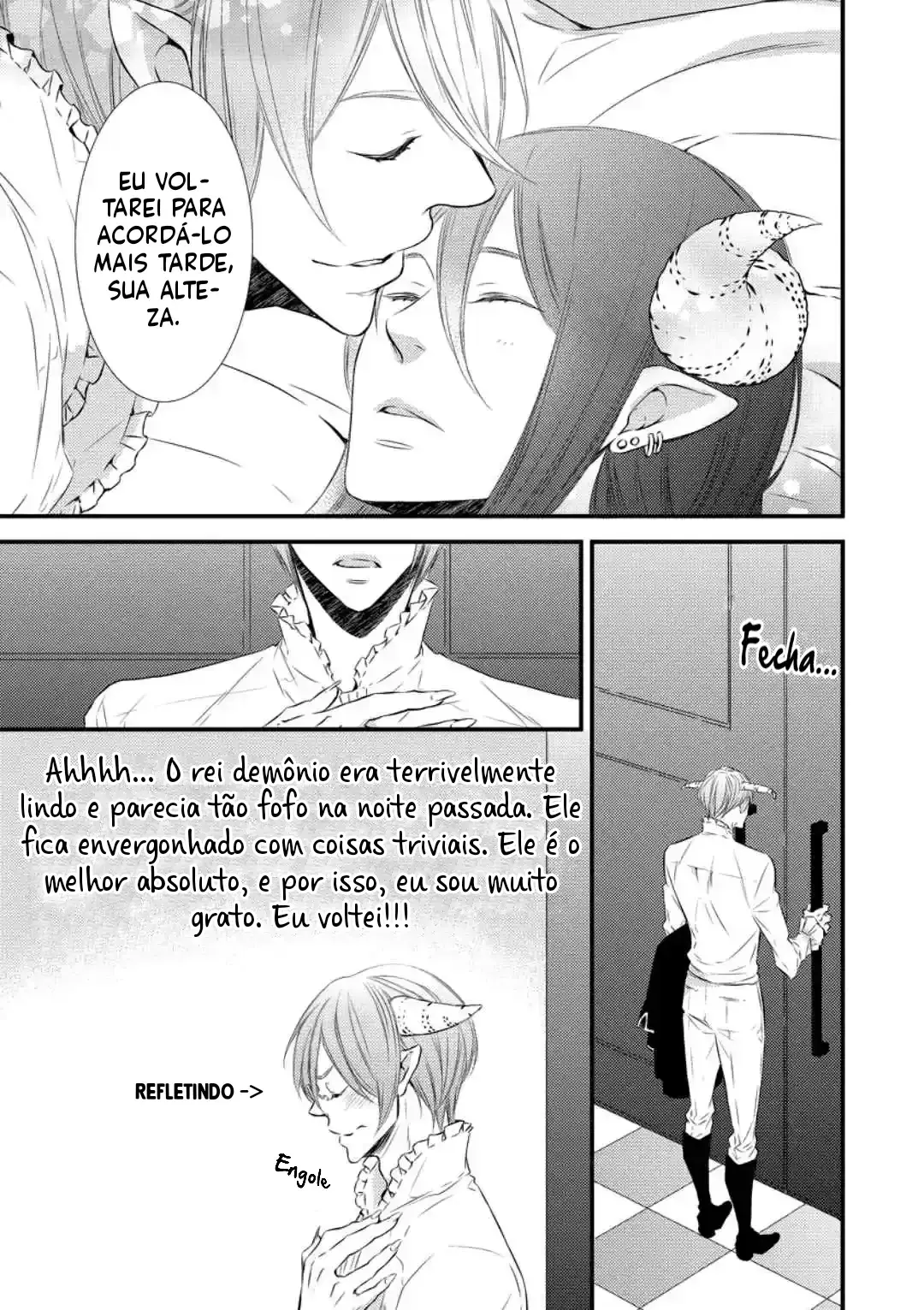 Datsuryokukei Maousama no Yuuga na Hibi – Capítulo 03 Yaoi – Página 12