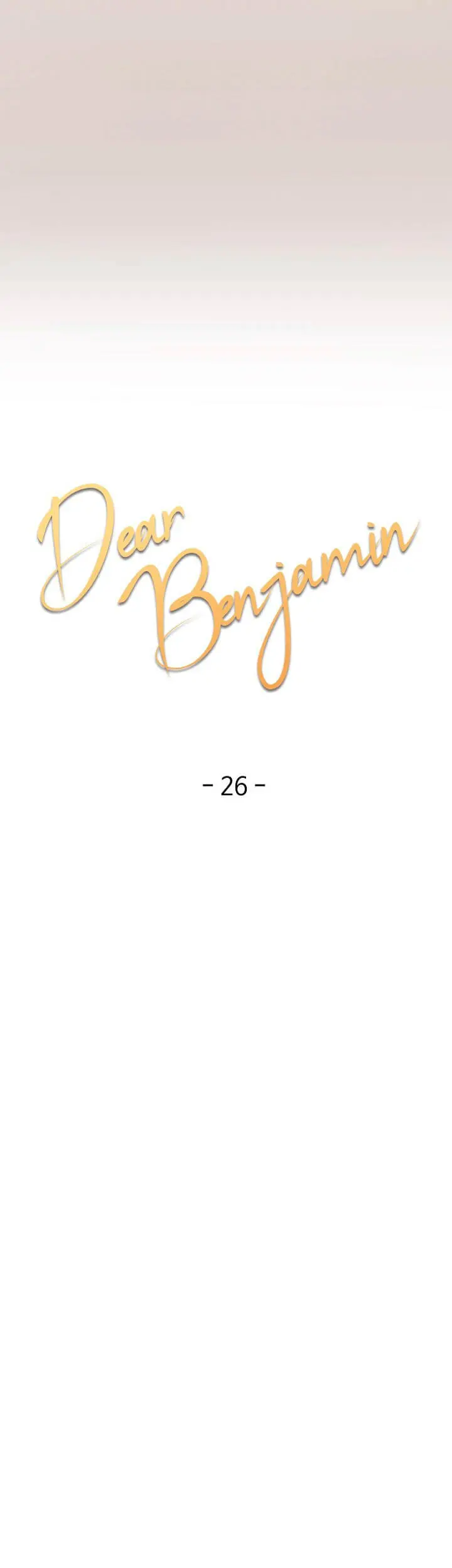 Dear Benjamin – Capítulo 26 Yaoi – Página 26