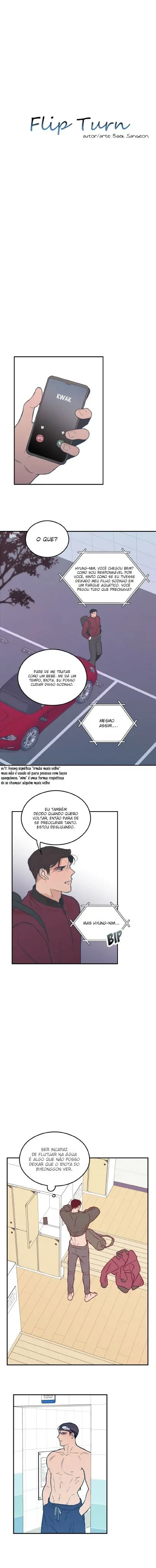 Flip Turn – Capítulo 02 Yaoi – Página 1