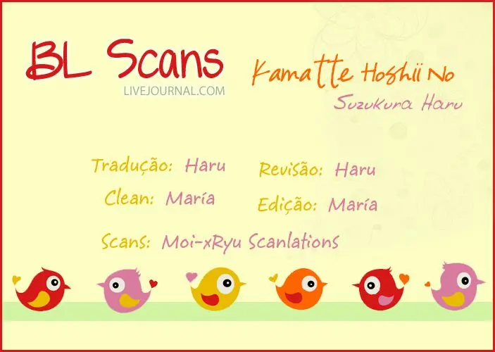 Kamatte Hoshi no? – Capítulo 01 Yaoi – Página 1