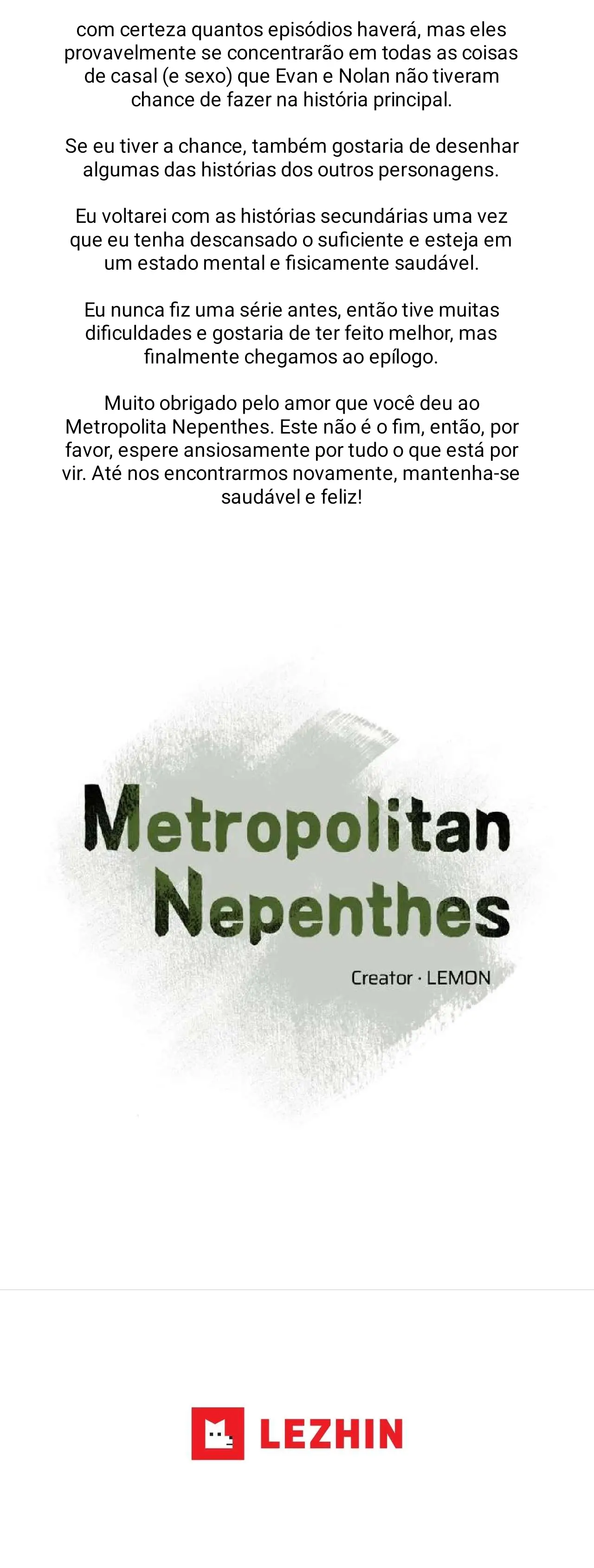 Metropolitan Nepenthes – Capítulo Notas do criador Yaoi – Página 12