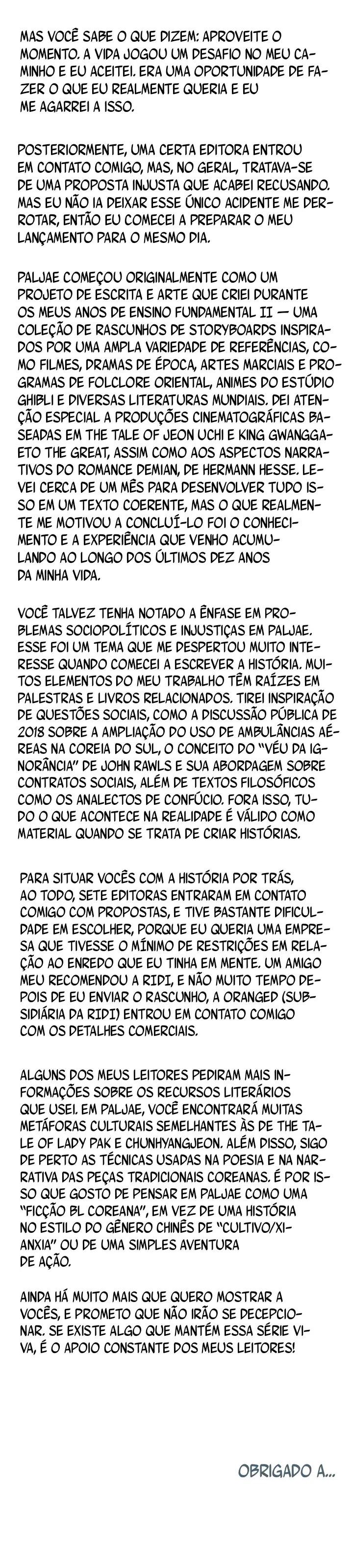 Paljae, Criança do Inverno – Capítulo 45.2 – Nota Final da Primeira Temporada Yaoi – Página 4 Paljae, Criança do Inverno – Capítulo 45.2 – Nota Final da Primeira Temporada Yaoi – Página 4
