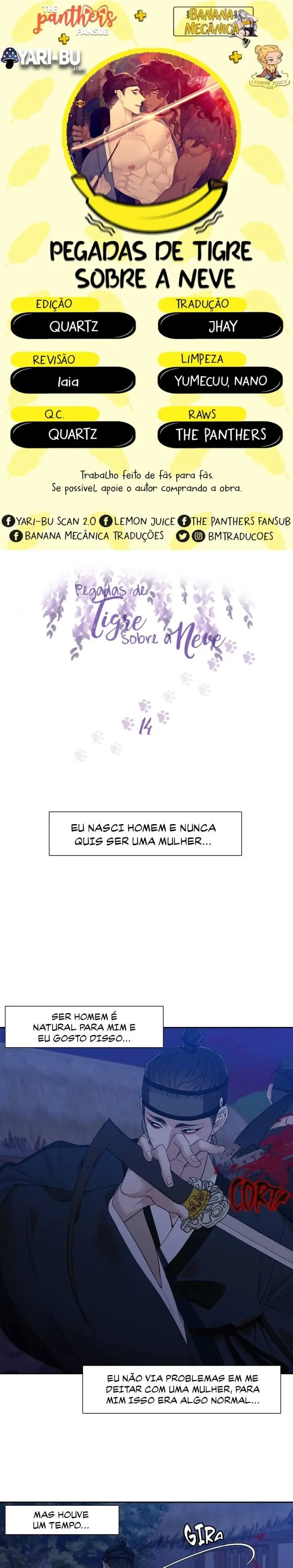 Pegadas De Tigre Sobre a Neve – Capítulo 14 Yaoi – Página 1