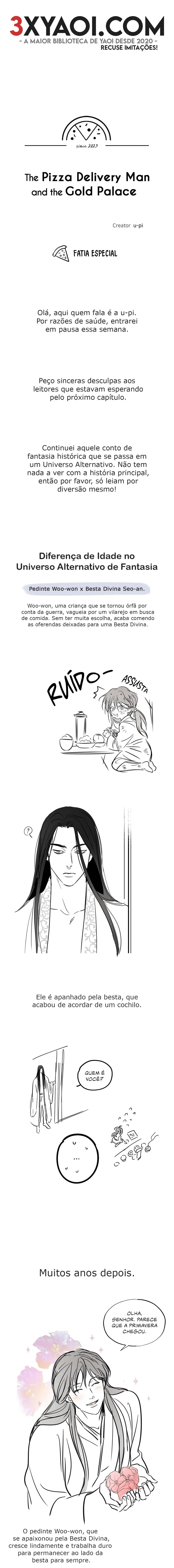 Pizza Delivery Guy and The Gold Palace – Capítulo 54.5 Yaoi – Página 1