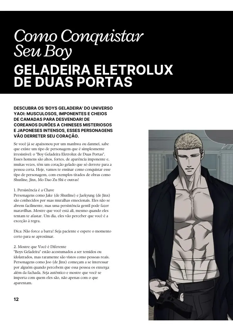 Revista Yuri & Yaoi Dreams primeira edição – Capítulo primeira Yaoi – Página 13