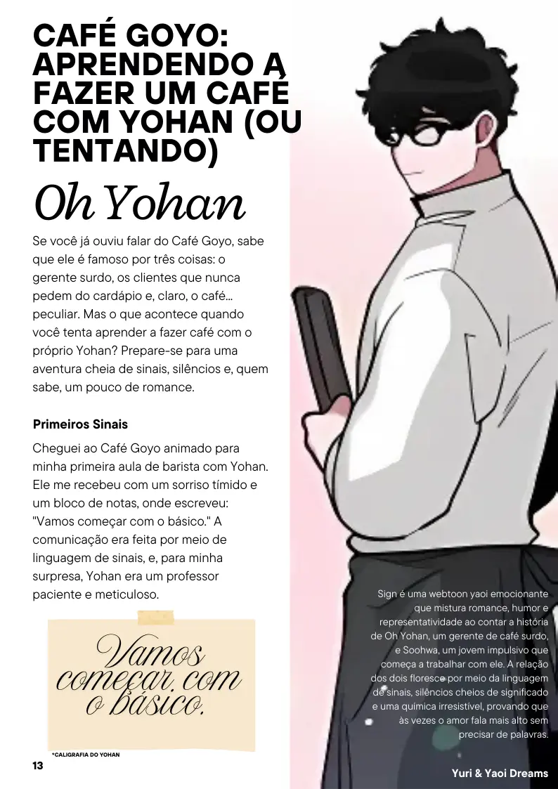 Revista Yuri & Yaoi Dreams – Capítulo segunda Yaoi – Página 13