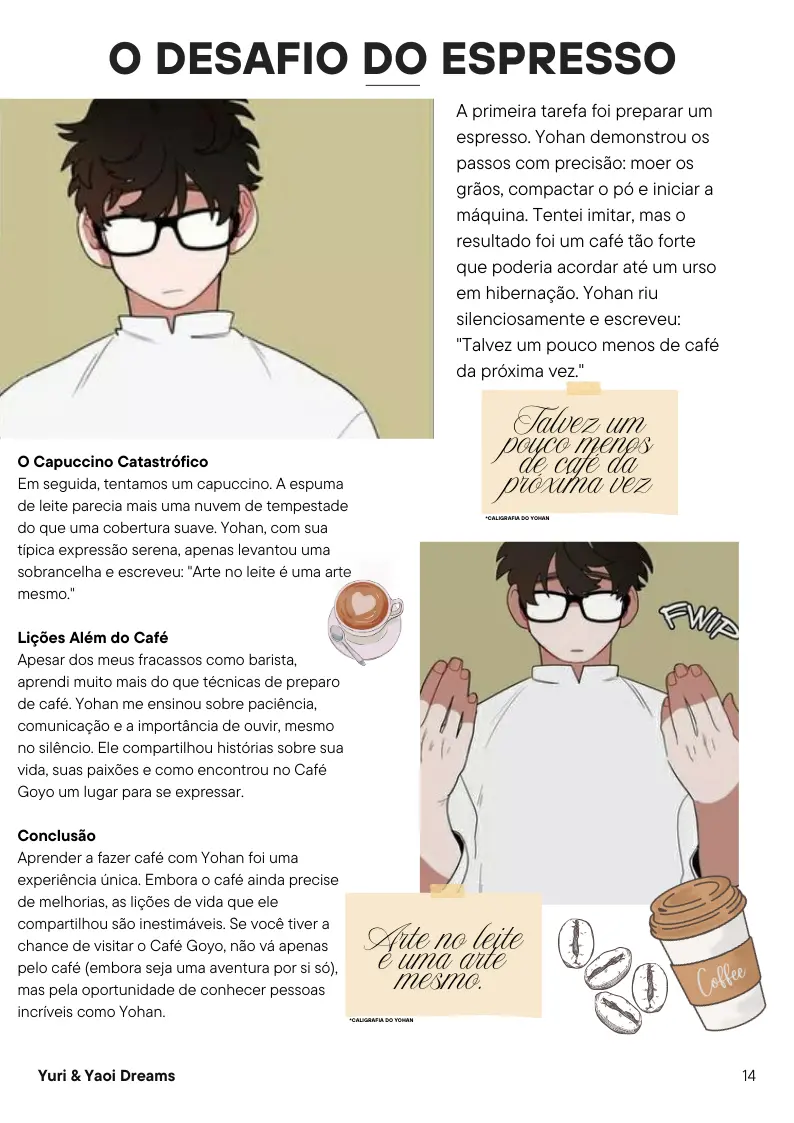 Revista Yuri & Yaoi Dreams – Capítulo segunda Yaoi – Página 14