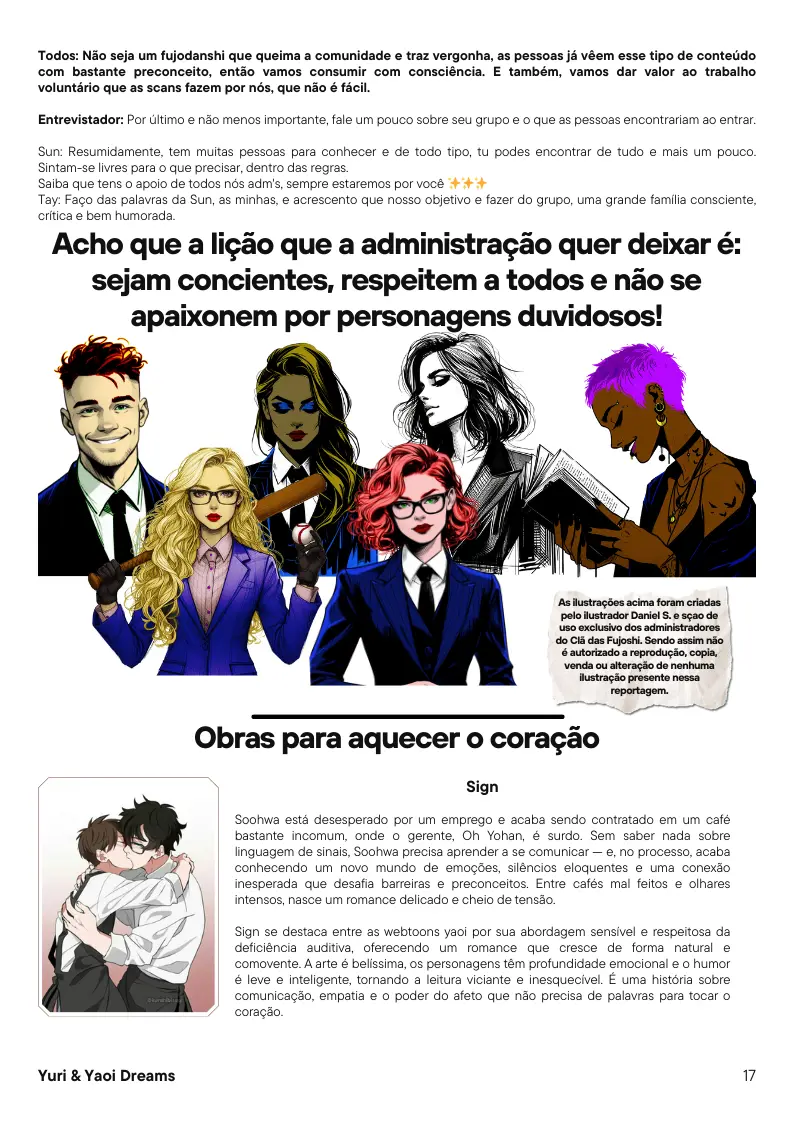 Revista Yuri & Yaoi Dreams – Capítulo segunda Yaoi – Página 17