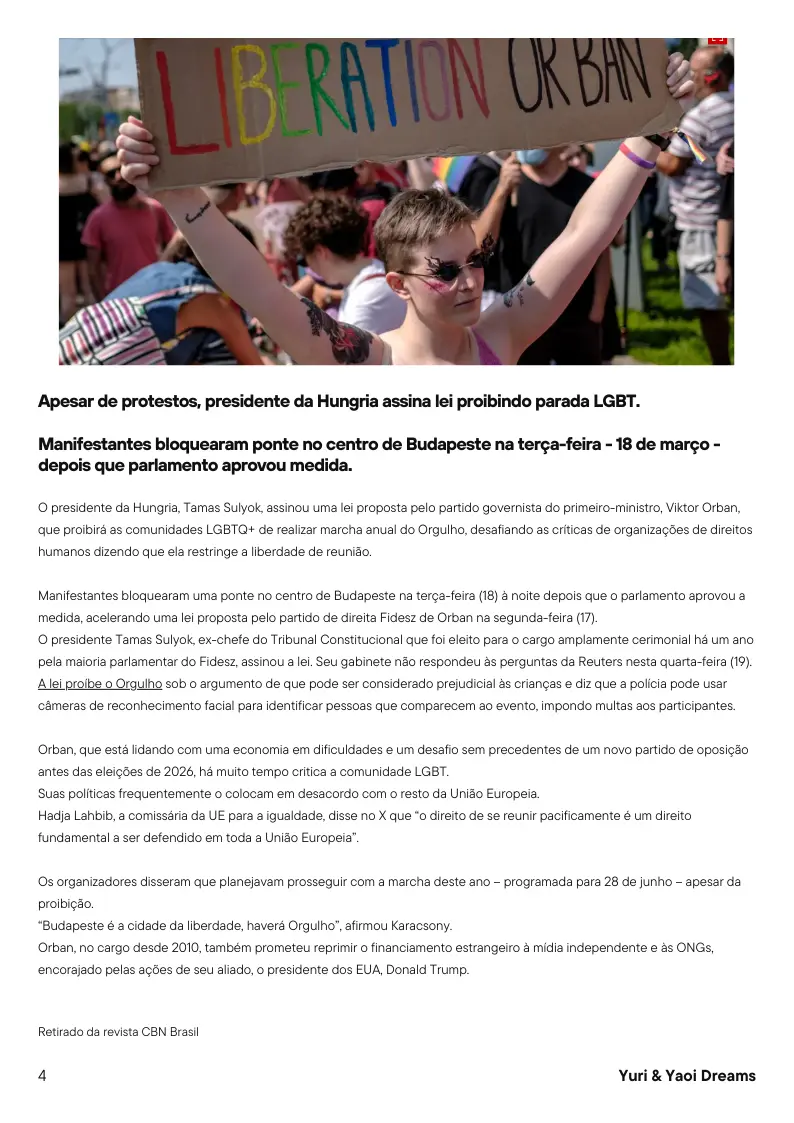 Revista Yuri & Yaoi Dreams – Capítulo segunda Yaoi – Página 4