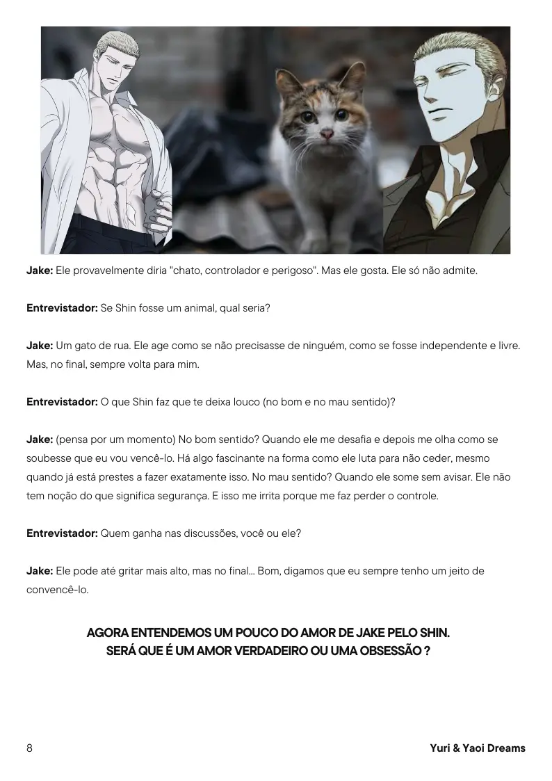 Revista Yuri & Yaoi Dreams – Capítulo segunda Yaoi – Página 8