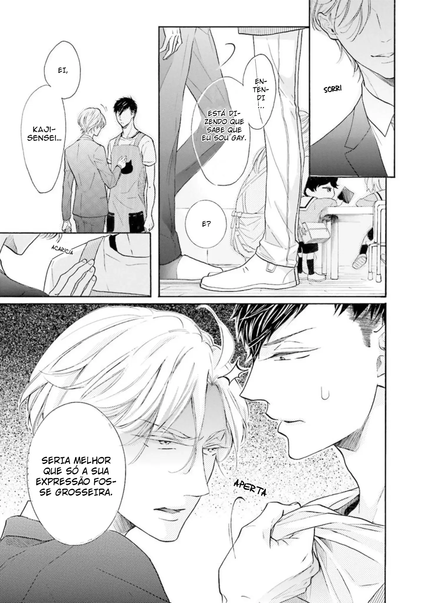 Sensei wa Butchozura Shite Yatte Kuru – Capítulo 01 Yaoi – Página 12