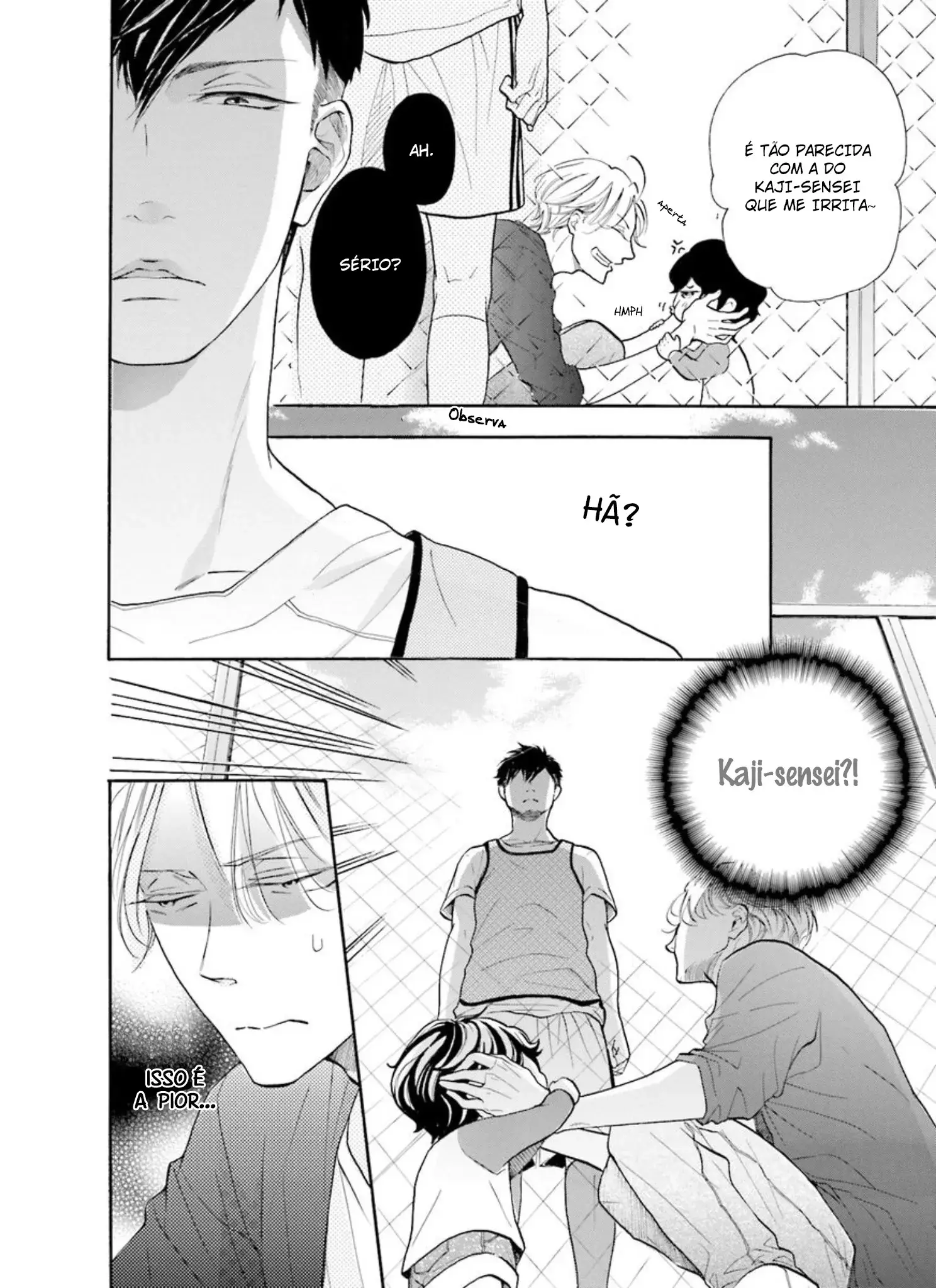 Sensei wa Butchozura Shite Yatte Kuru – Capítulo 01 Yaoi – Página 17