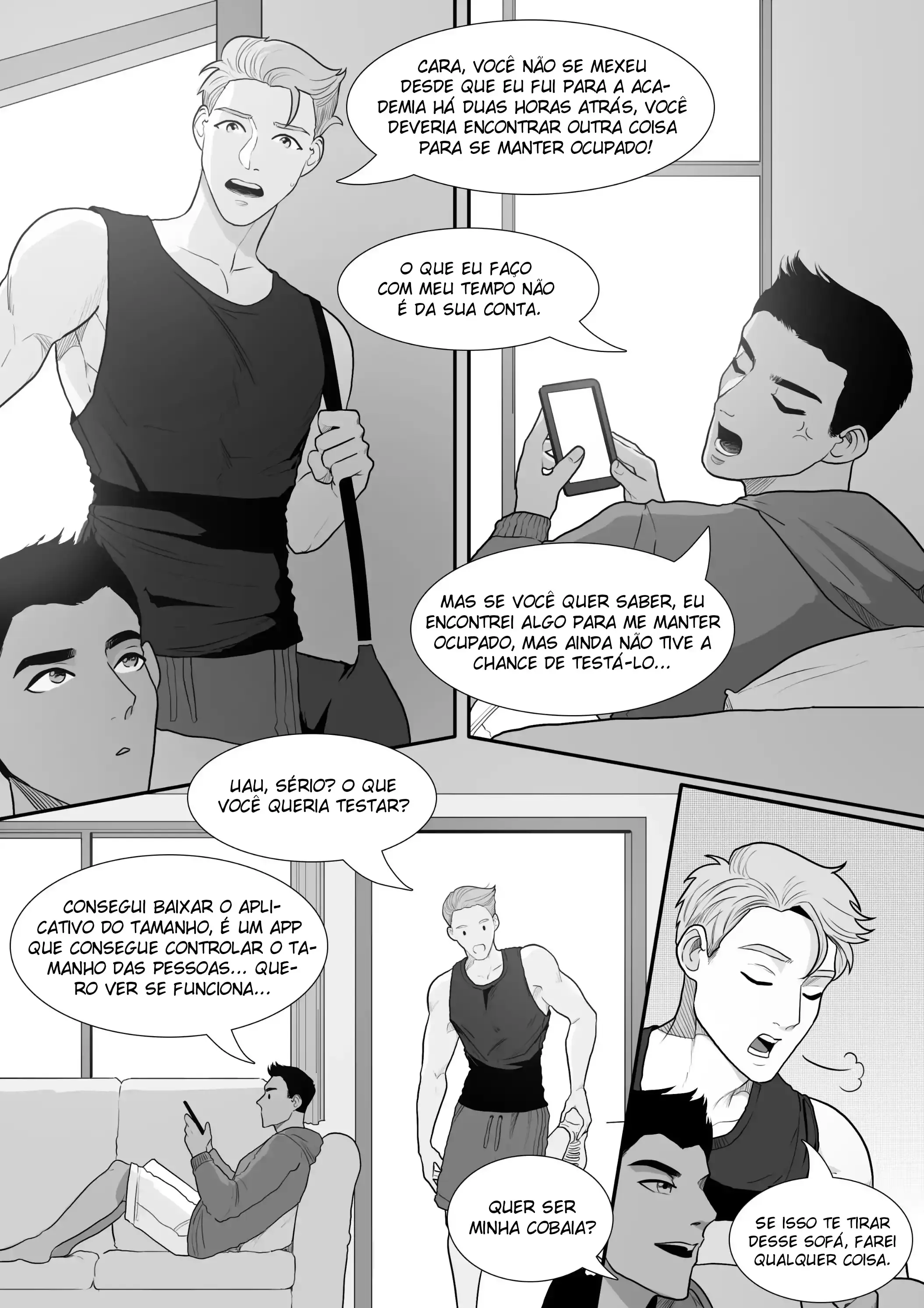 Size App: Little Jock – Capítulo Oneshot Yaoi – Página 2