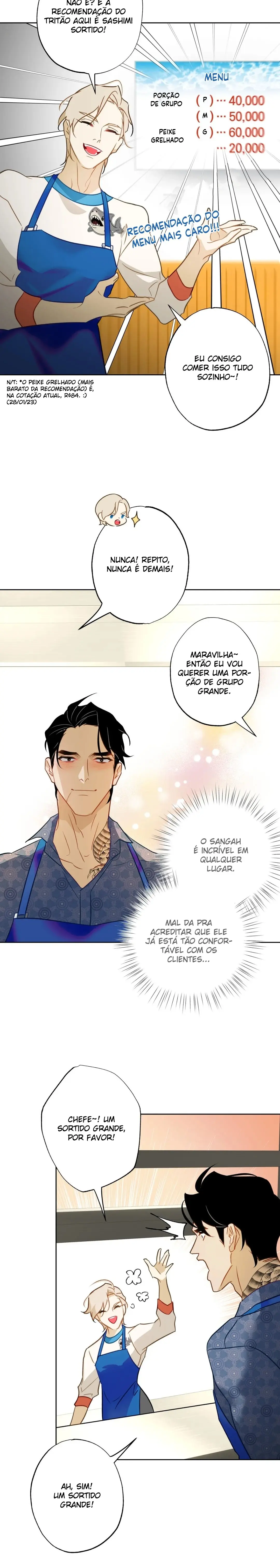 The First Love of the Sushi Restaurant Owner is a Mermaid – Capítulo 03 Yaoi – Página 9