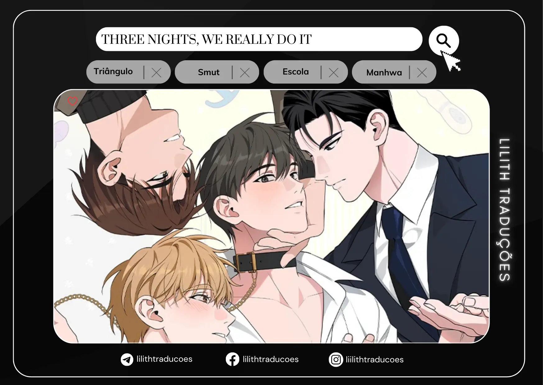 Three Nights, We Really Do It – Capítulo 01 Yaoi – Página 1