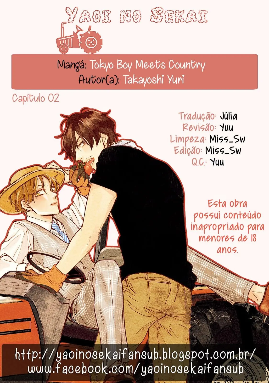 Tokyo Boy meets Country – Capítulo 02 Yaoi – Página 1