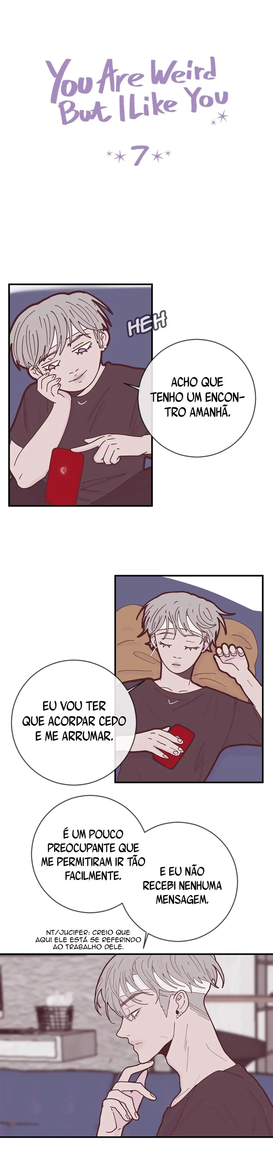 Você é estranho, mas eu gosto de você – Capítulo 07.1 Yaoi – Página 1