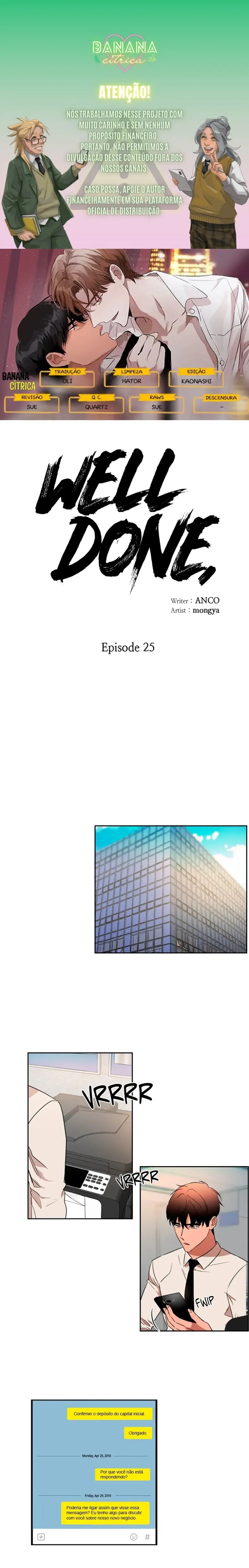 Well Done – Capítulo 25 Yaoi – Página 1